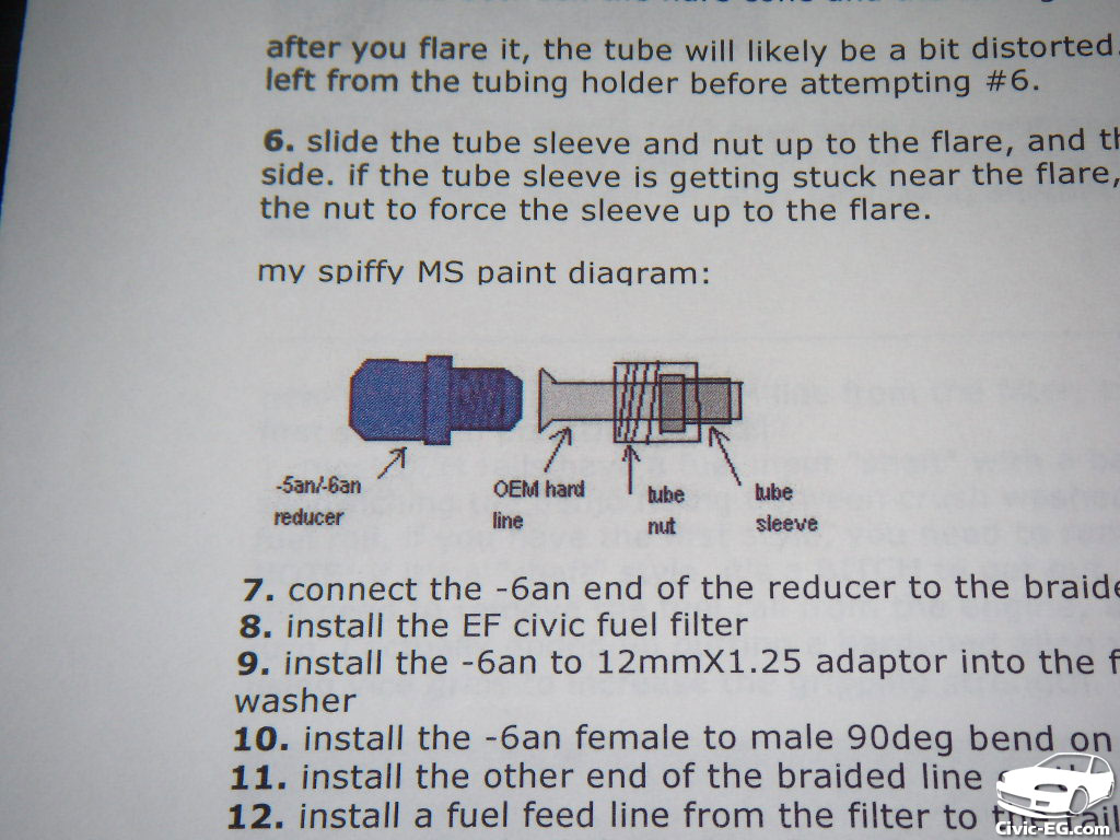 Honda civic fuel line diameter #3