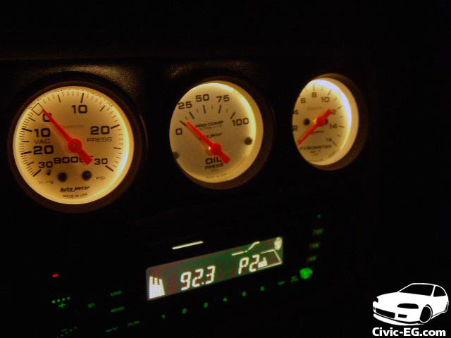 Install vacuum gauge honda civic #7