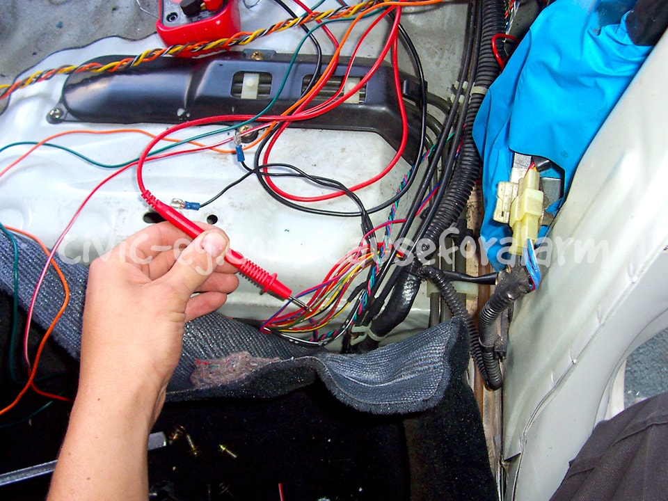 verifying the door trigger wire