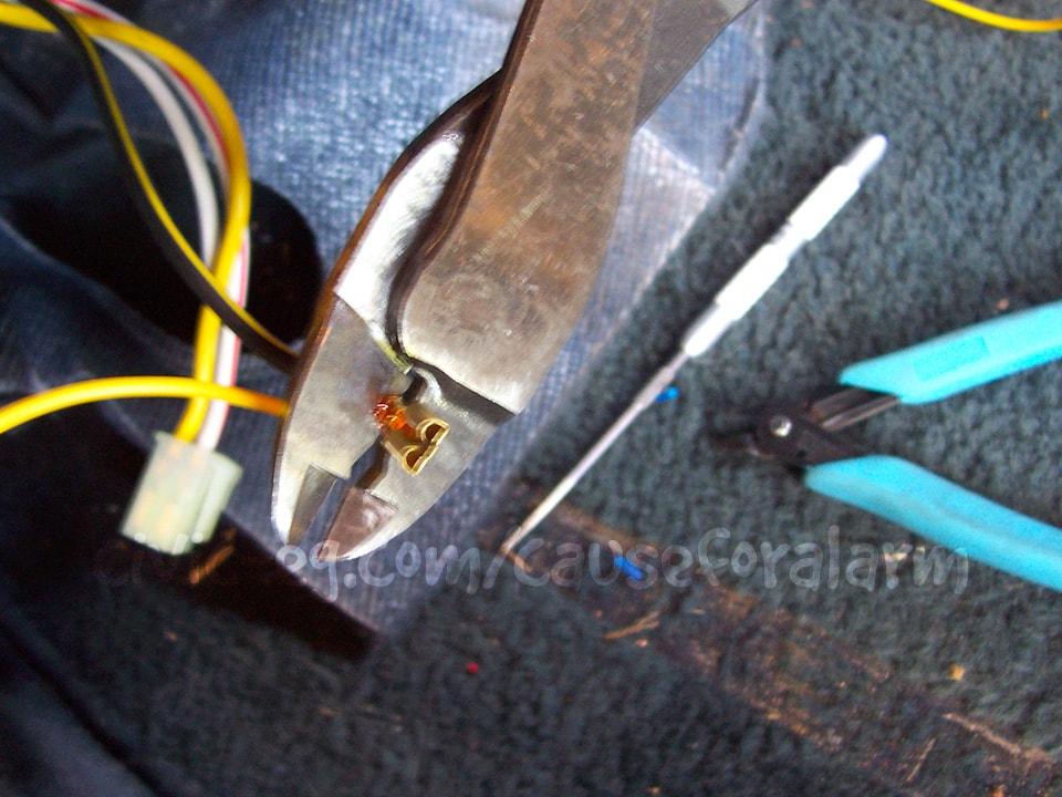 crimp ignition input to ignition wire