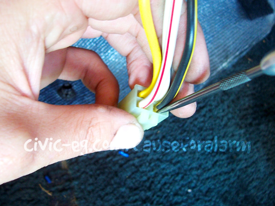 de-pin the ignition wire